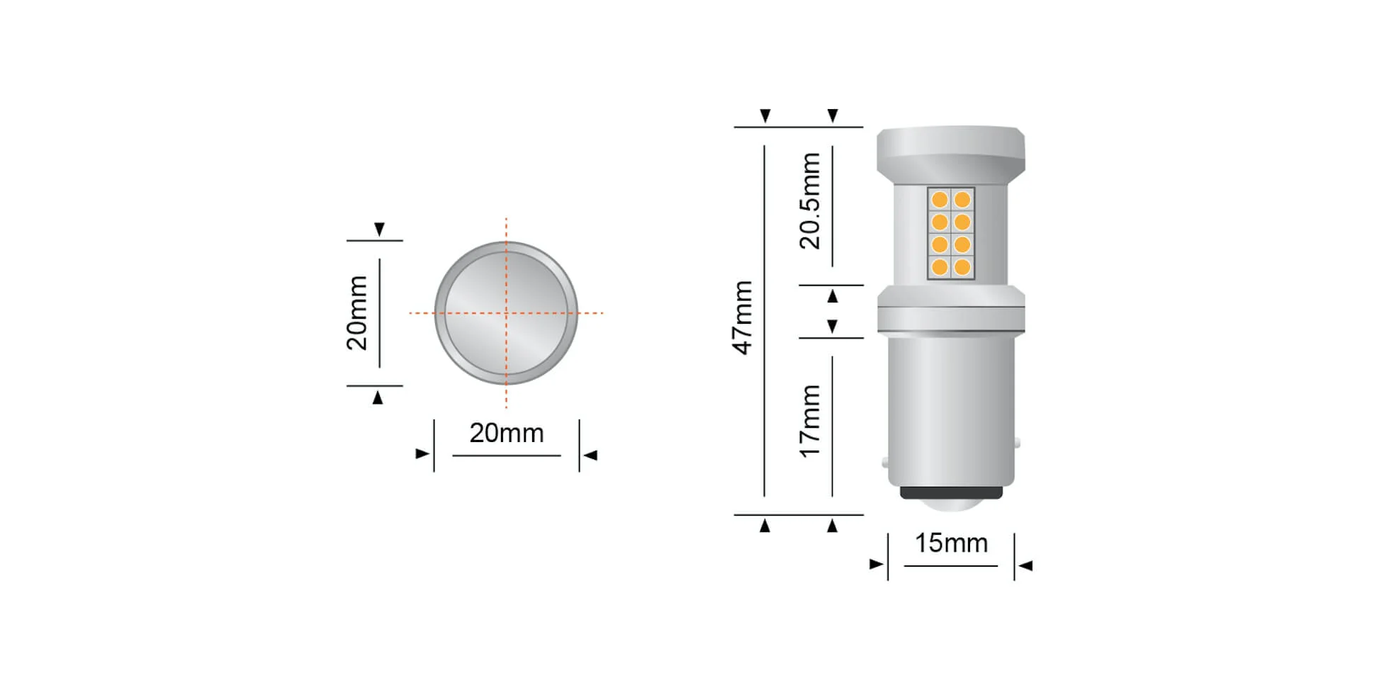 STEDI BAY15D (1157) LED Bulb - Image 9