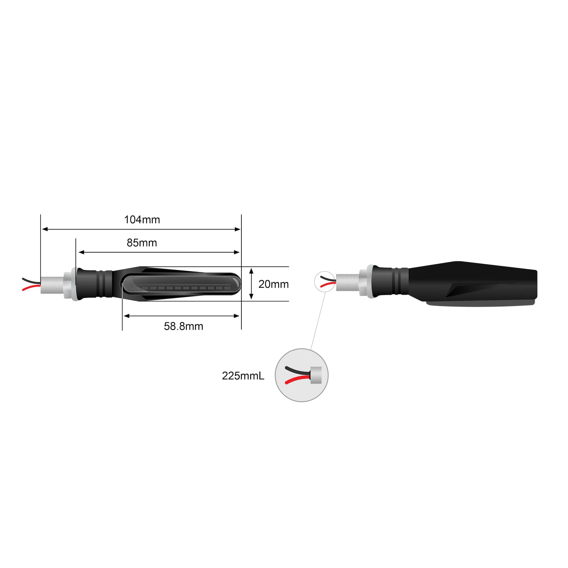STEDI Dynamic Motorcycle LED Indicator (Pair) - Image 4