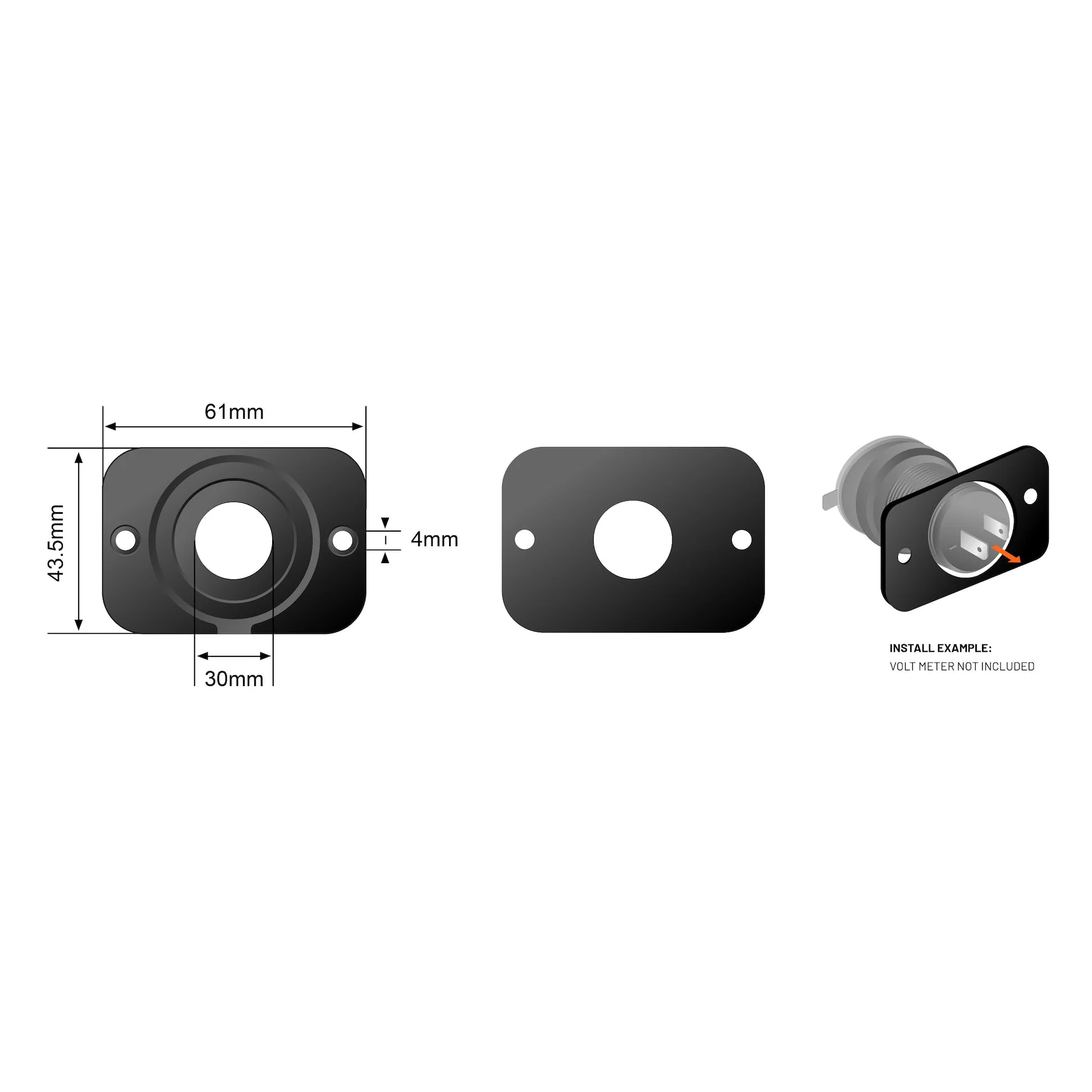 STEDI Single 4X4 Flush Mount - Image 7